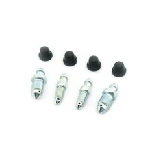 For Audi TT 3.2 VR6 (03-06) 4x Brake Caliper Bleed Nipples Screws (Twin Piston)