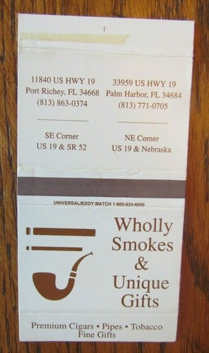 Tobacco empty matchbox - matchbox, cover