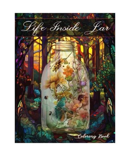 Life inside jar coloring - life, book