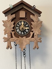 Vintage Small Regula West German Black Forest Cuckoo Clock