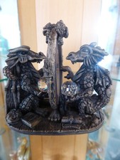 Myth & Magic 3157 The Looking Glass - Rare Tudor Mint Two Comical Dragons Mirror