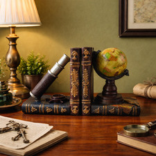 Pair of Globe, Telescope &