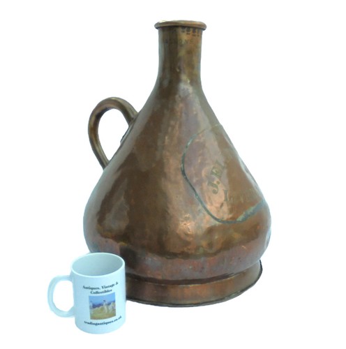 Antique four gallon copper - four,