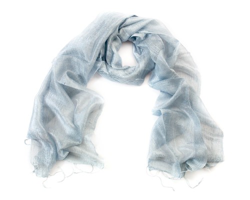 Silver grey silk - grey, scarf
