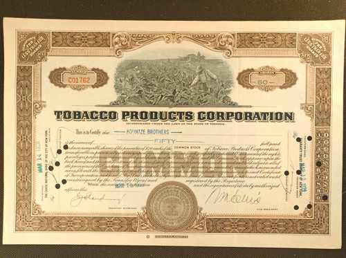 Tobacco products corporation - products,