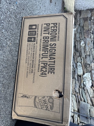 Peroni pint glasses full box - peroni,