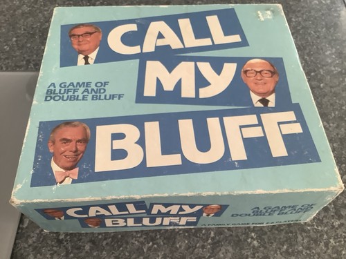 Vintage call bluff board - vintage,