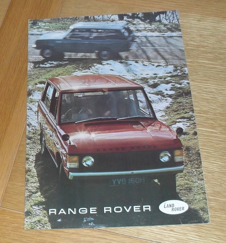 Range rover mk1 sales - sales, brochure