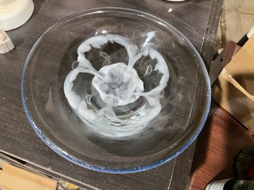 Vintage blown glass swirl art - vintage,
