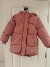 Next  Heavyweight Winter Girls Jacket Pink Age 2-3 Years, USED