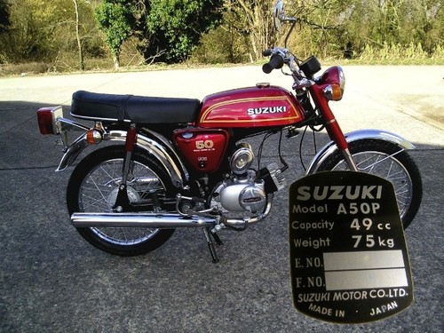Plate type a50p ap50 - plate, suzuki