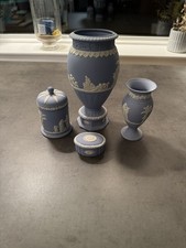 Wedgwood Blue Jasperwear Vases