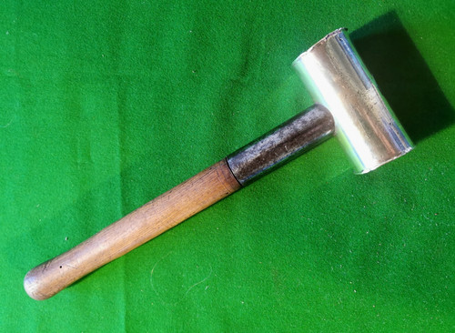 Vintage brass hammer mallet - /,