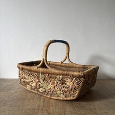 Vintage Rustic Cane Blue