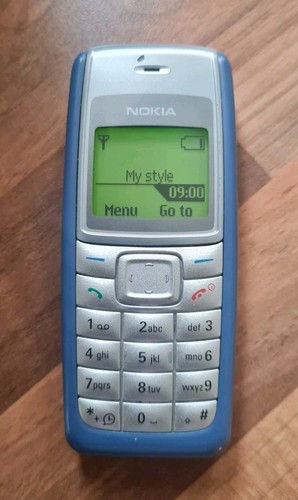 Nokia 1110i silver - nokia, blue
