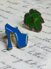 Vivienne Westwood Brooches /Pins X2 Boot And Leaf With Orb