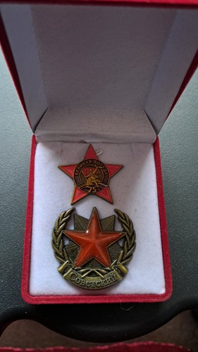 Repoduction soviet badge - soviet,