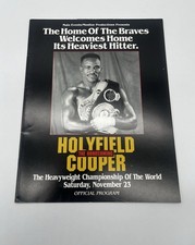 Evander Holyfield Vs Bert Cooper Onsite Boxing Program And Bout Sheet