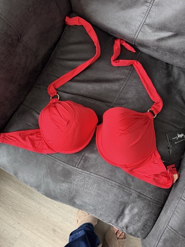 Red bikini top pour - red,