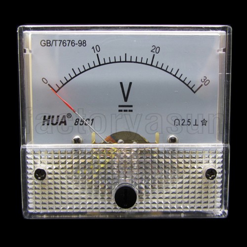 30v analog panel volt - dc,
