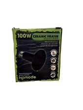 Komodo Reptile Vivarium Ceramic Heat Emitter, 100 Watt Black Heater Natural Heat