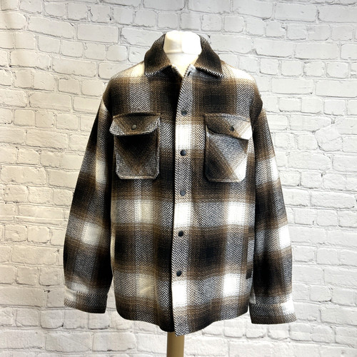 Mens shirt jacket check - mens,