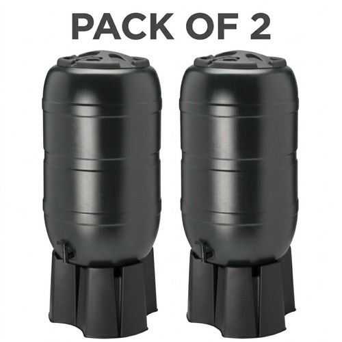 210l rain water butt - 2x,
