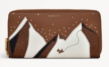 RADLEY BROWN ZIP AROUND PURSE WALLET LARGE LTD NEW!!!