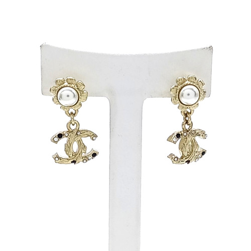 Chanel logo gold plated - logo,