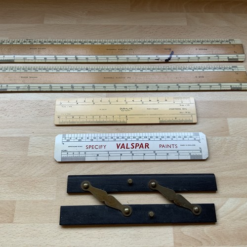 Bundle vintage rulers - vintage, ~