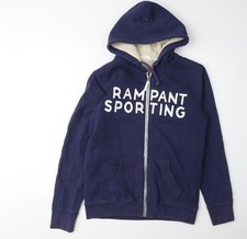 Rampant Sporting Unisex Blue Full Zip Hoodie M