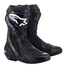 ALPINESTARS SUPERTECH R MOTORCYCLE RACE TRACK BOOTS MENS - BLACK