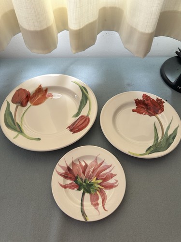 Emma bridgewater tulips plates - tulips,