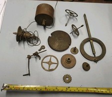 ASSORTMENT OF USEFUL FUSEE CLOCK PARTS-NO RESERVE!