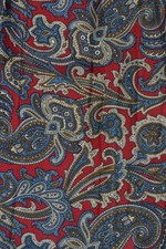 red silk ascot / cravat with