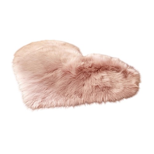 Plush heart shaped carpet - plush, area