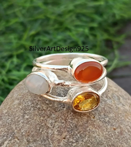 Carnelian citrine moonstone - carnelian,