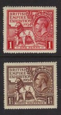 Sg430 1924 wembley - sg430/1, 1d/1½d