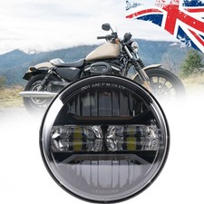 For Harley Sportster 5.75" 5-3/4/" LED Headlight lamp Halo Hi/Low Beam DRL Light