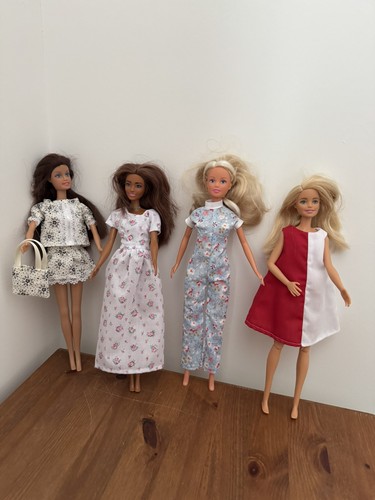 Four hand made - hand, dolls