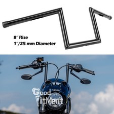 8" Rise 1 inch 25mm Motorcycle Handlebar Z-Bar For Harley Davidson Nightster 975