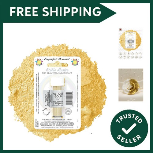 Sugarflair antique gold edible - sugarflair,