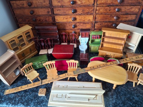 Vintage dolls house furniture - vintage,