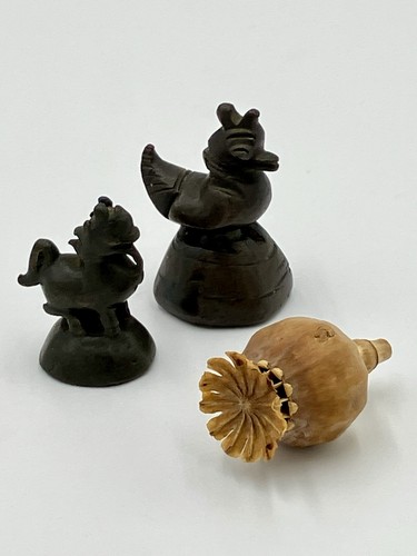 Antique burmese bronze opium - burmese,