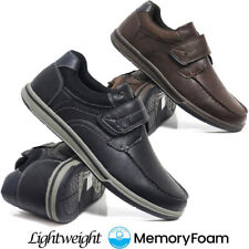 MENS MEMORY FOAM BOAT SHOES DRIVING LOAFERS MOCCASIN SMART COMFORT WALKING SHOES