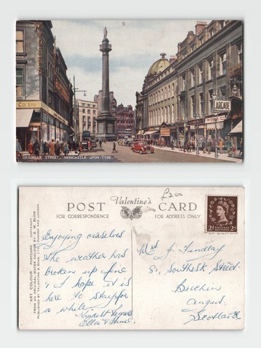 Postcard grainger street - -,