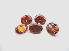 OVAL CUBIC ZIRCONIA LOOSE GEMS 12MM X 14MM - DARK CHAMPAGNE