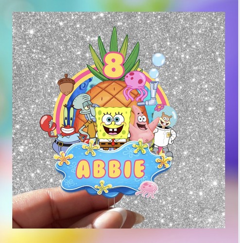 Sponge bob cake topper - bob,