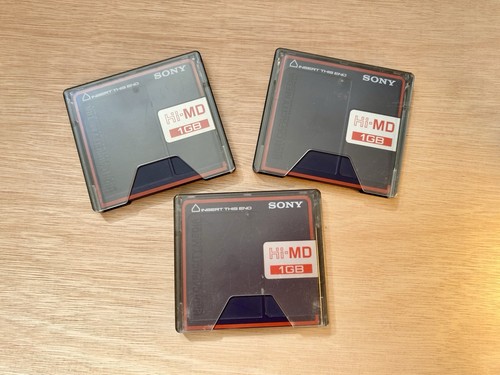 1gb sony md minidisc - x3,, hi-md