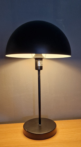 Mushroom table lamp matt black - table,